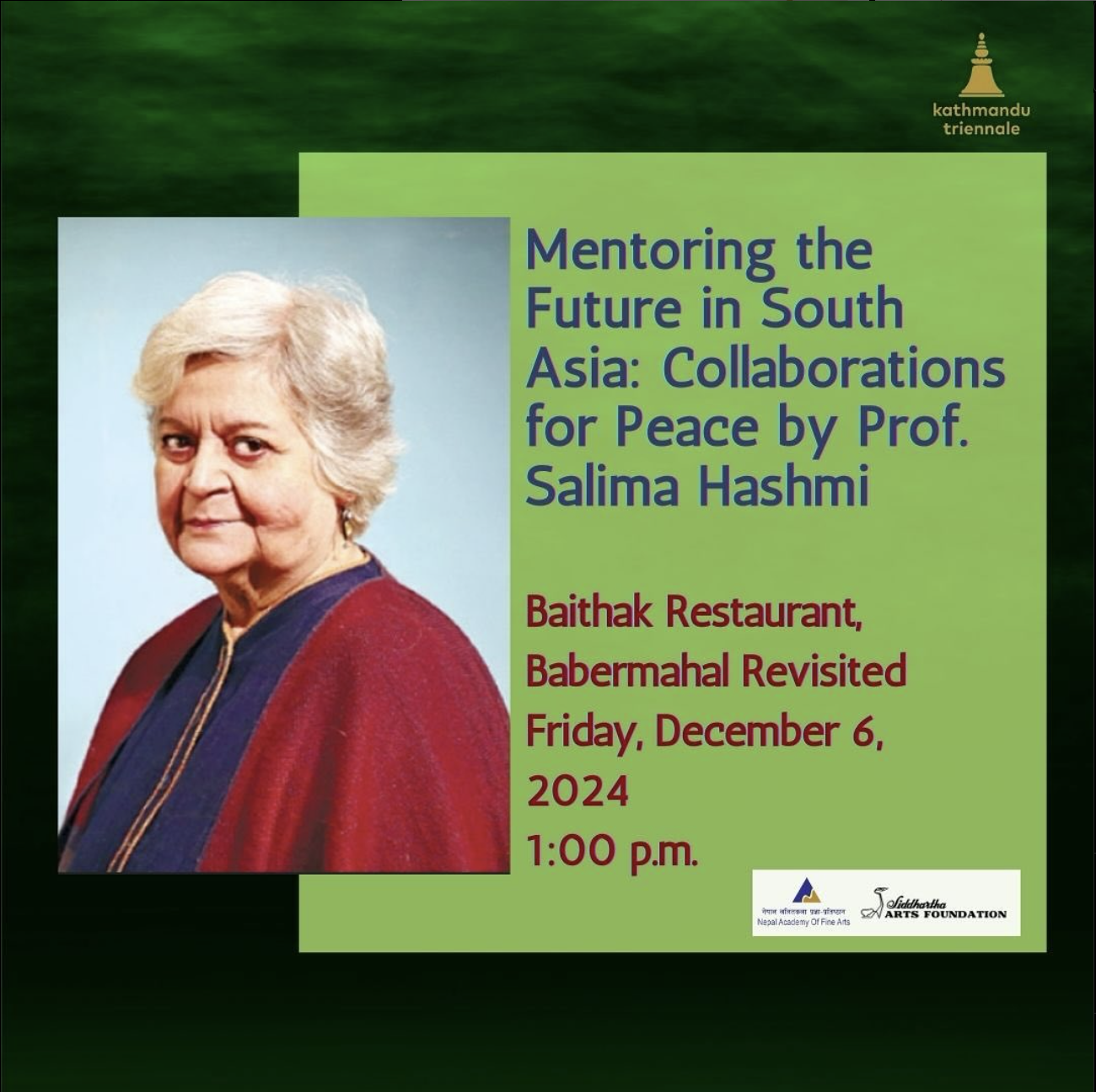Special Talk by Professor Salima Hashmi